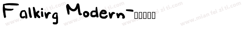Falkirg Modern字体转换